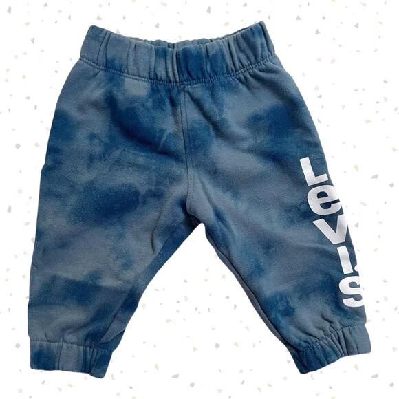 Levi’s Blue Tie Dye Baby Sweatsuit Sweatshirt Sweatpants Matching Set 6 Months - Picture 5 of 15